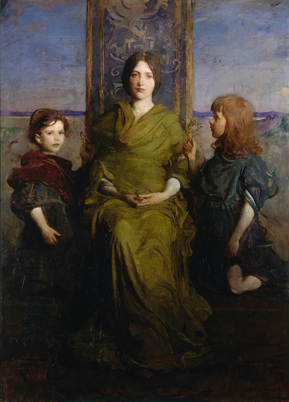Девственница на троне by Аббот Хандерсон Тейер, 1891 — digital art print download