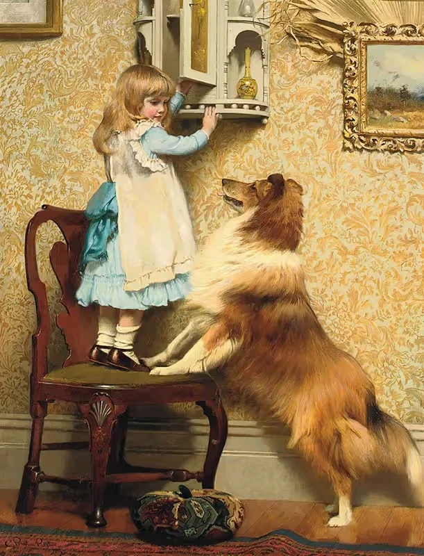 Секретное место by Чарльз Бертон Барбер, 1892 — digital art print download