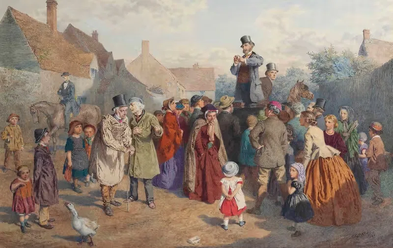 Лжедоктор by Чарльз Грин, 1866 — digital art print download