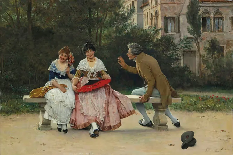 В парке by Эугени фон Блаас, 1886 — digital art print download