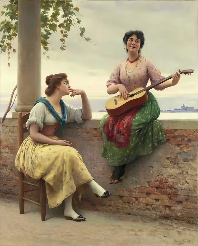 Венецианская мелодия by Эугени фон Блаас, 1910 — digital art print download