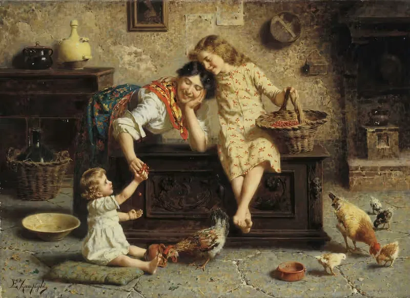 Угощение для малыша by Эудженио Цампиги — digital art print download