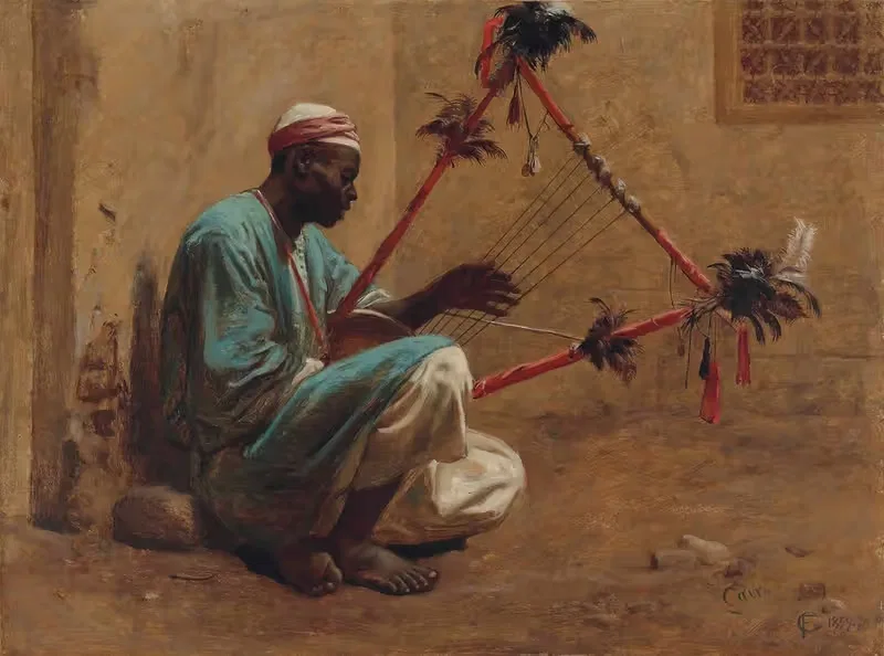 Игрок на ксилофоне by Фредерик Гудолл, 1859 — digital art print download
