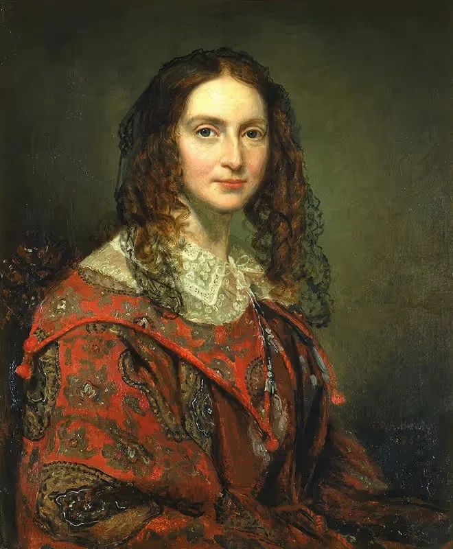 Миссис Томас Б. Брайан by Джордж Питер Александр Хили, 1856 — digital art print download