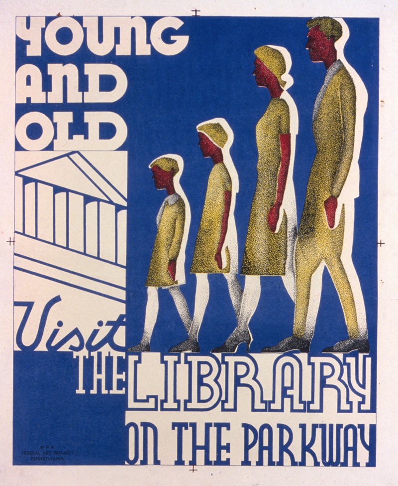 Young and old visit the library on the parkway — Nathan Sherman