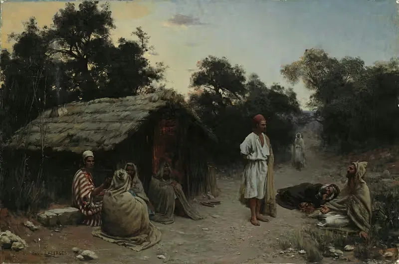 Арабский лагерь by Жан Батист Поль Лазерж — digital art print download
