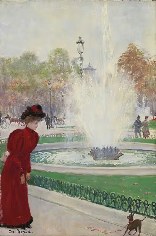 Parisienne au rond-point des Champs-Élysées — Jean Béraud
