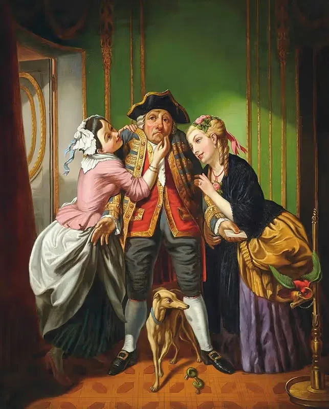 Нежелательное внимание by Карл фон Кальсада, 1866 — digital art print download