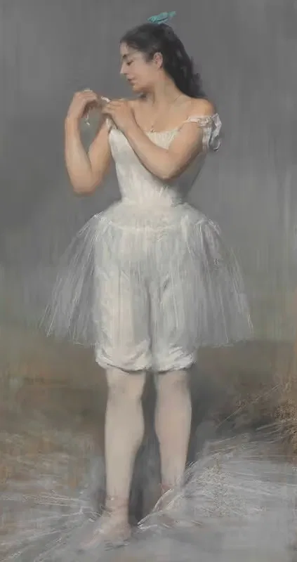 Балерина, поправляющая бретель by Пьер Карье-Бельёз, 1899 — digital art print download
