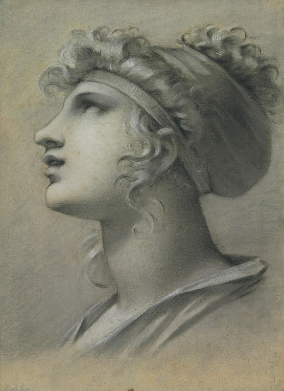 Head of a muse by Пьер-Поль Прудон — digital art print download