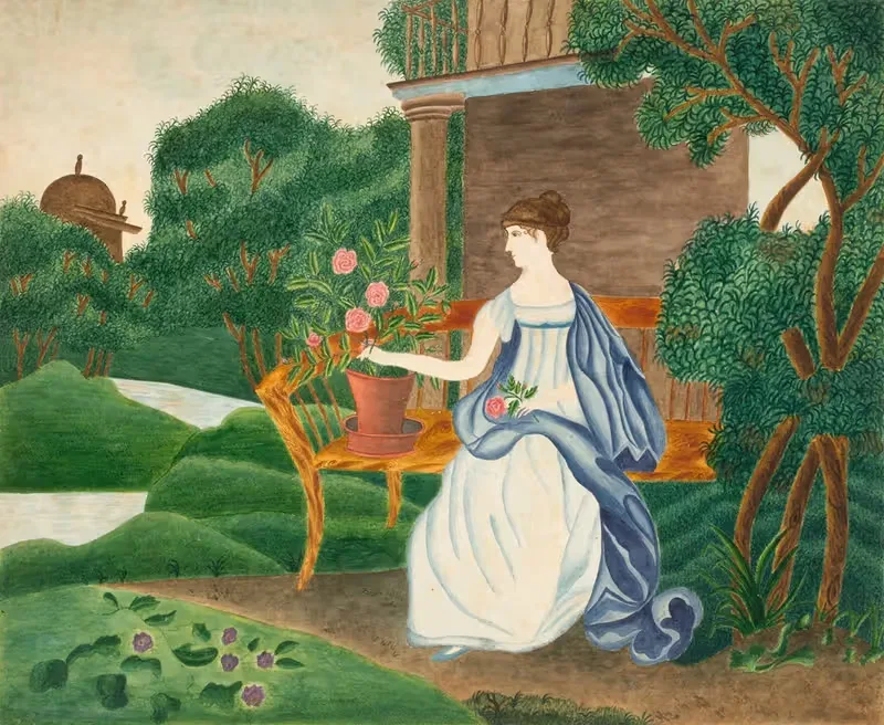Woman In A Garden — Sarah P. Wells