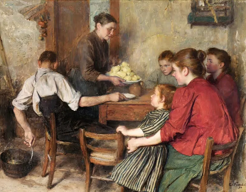The Frugal Meal — Émile Friant