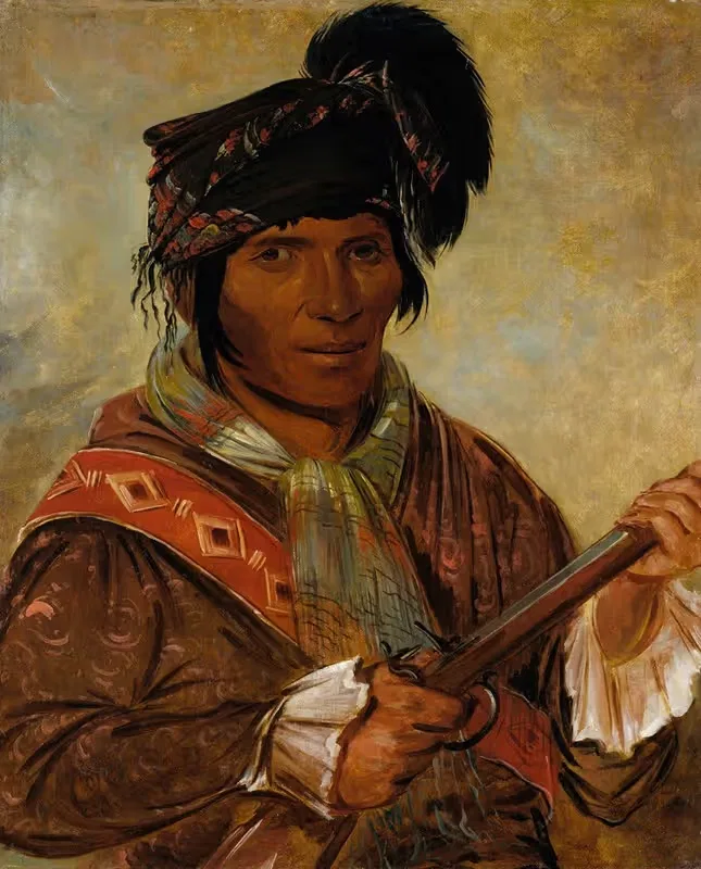 Ко-Ээ-Ха-Йо, вождь by Джордж Кэтлин, 1838 — digital art print download