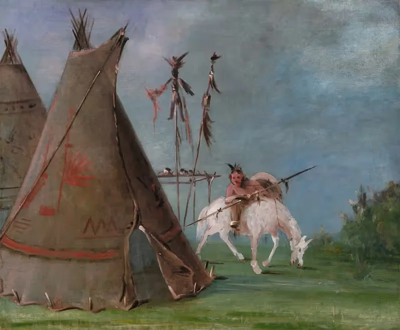 Comanche Lodge of Buffalo Skins — George Catlin