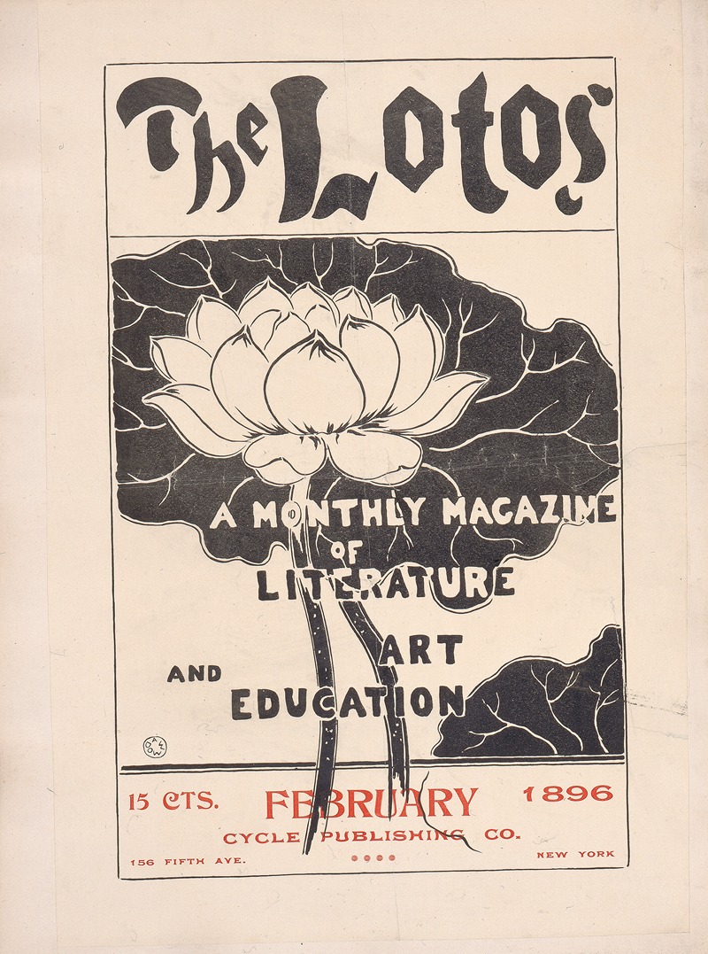 The Lotos by Артур Уэсли Доу, 1896 — digital art print download