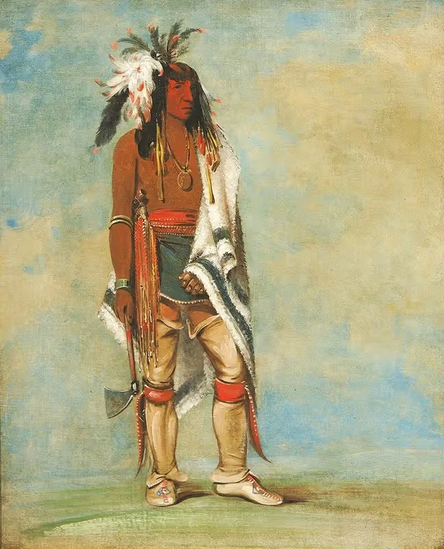 Нот-Ту-Уэй, вождь by Джордж Кэтлин, 1835-1836 — digital art print download