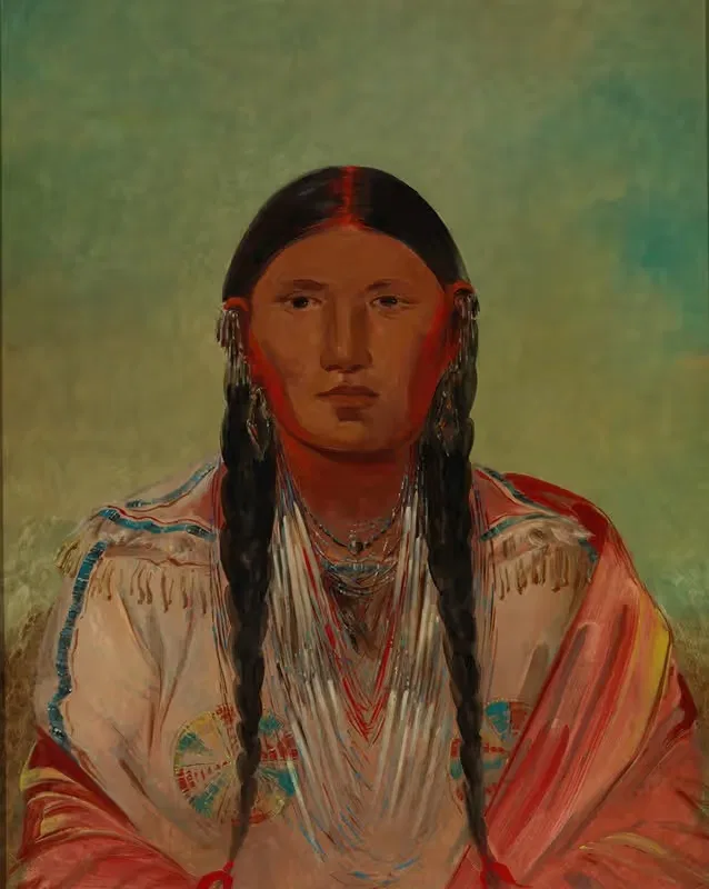 Ru-Ton-Wee-Me, Pigeon On The Wing — George Catlin