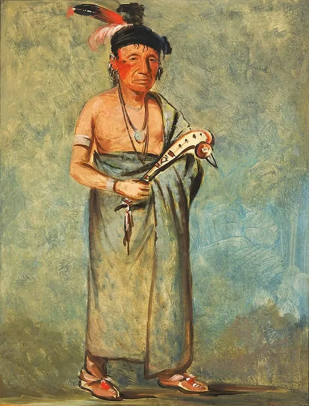 Span-E-O-Née-Kaw, The Spaniard by George Catlin, 1828 — digital art print download