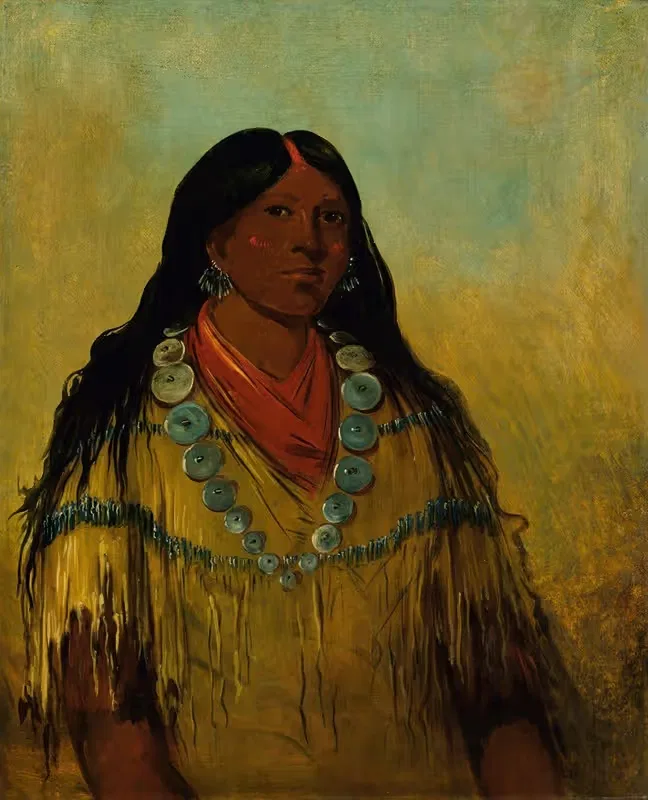 Tchow-Ee-Pút-O-Kaw, a Woman — George Catlin