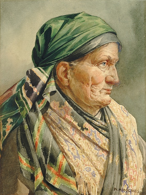 Мюнхенская модель by Уильям Генри Холмс, 1880 — digital art print download