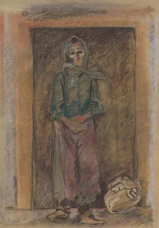 Старая женщина by Арнольд Петер Вайс-Кубинчан, 1935–1940 — digital art print download