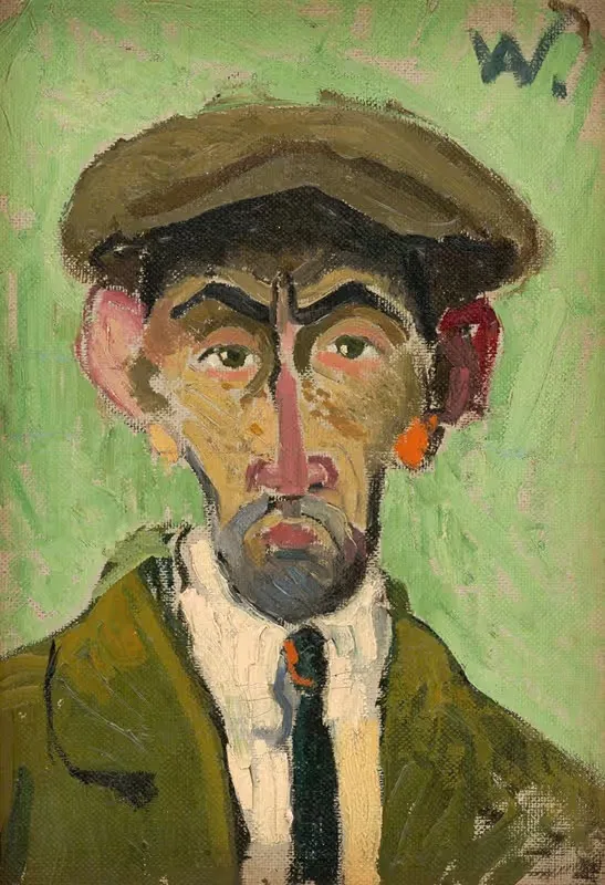 Автопортрет by Арнольд Петер Вайс-Кубинчан, 1927 — digital art print download