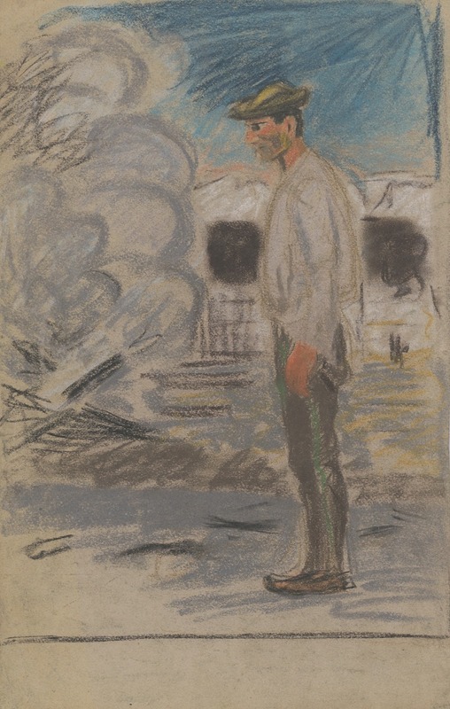 Swain in a Yard by Arnold Peter Weisz-Kubínčan, 1935–1944 — digital art print download