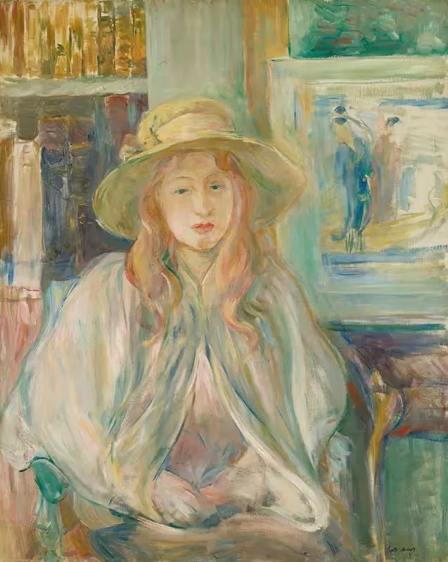 Fillette Au Chapeau De Paille — Berthe Morisot