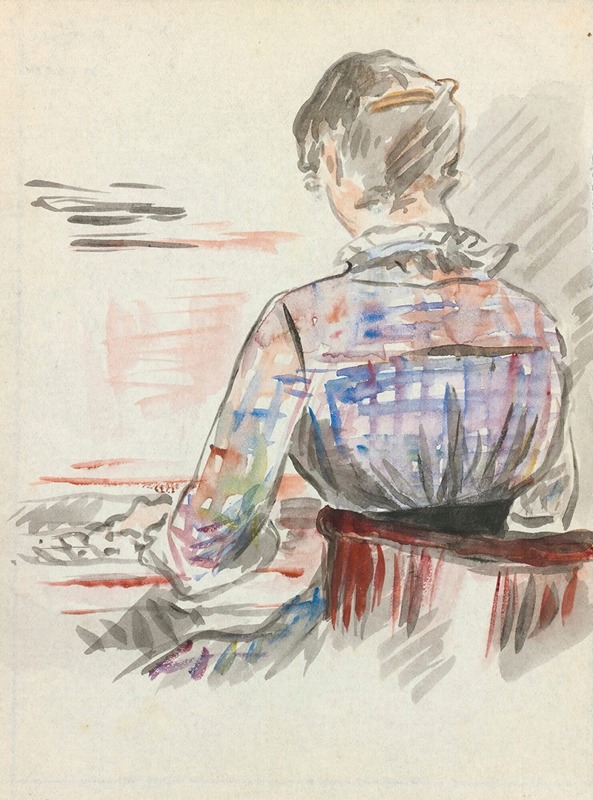 Femme Au Piano — Édouard Manet