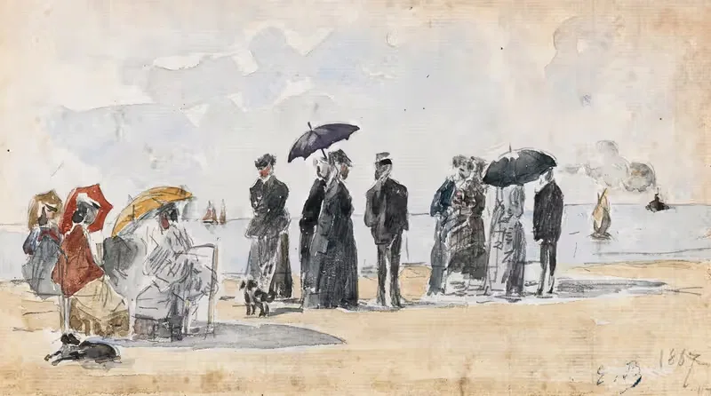 Les Crinolines by Eugène Boudin, 1867 — digital art print download