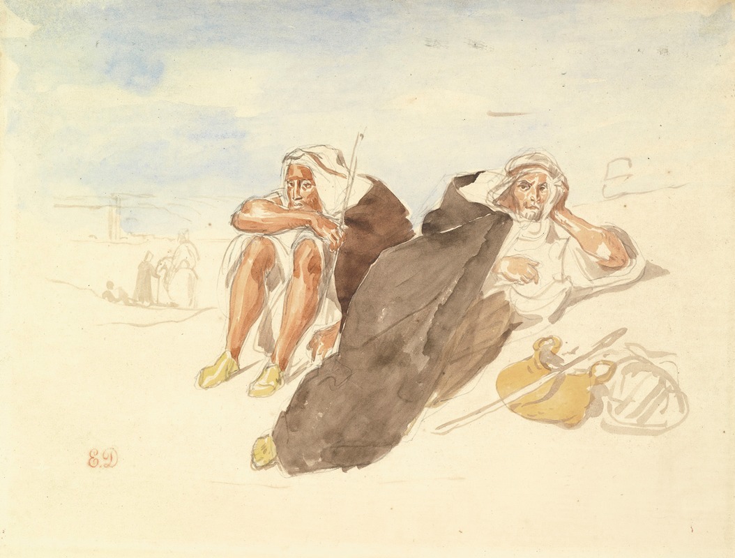 Arabs Of Oran by Эжен Делакруа — digital art print download