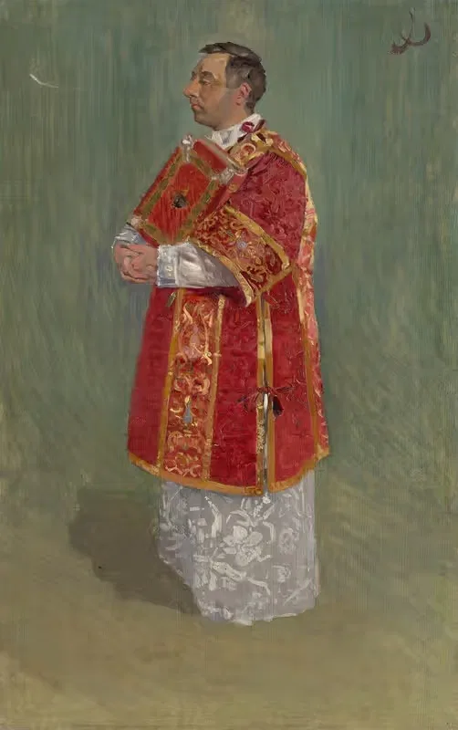 Figure of Clergyman — Joža Úprka