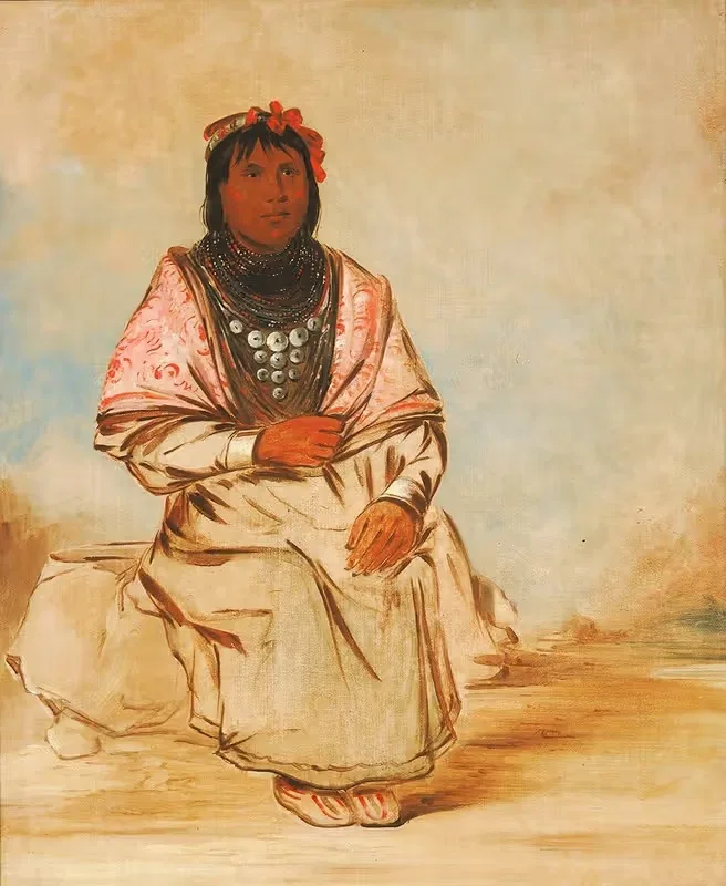 Семинольская женщина by Джордж Кэтлин, 1838 — digital art print download
