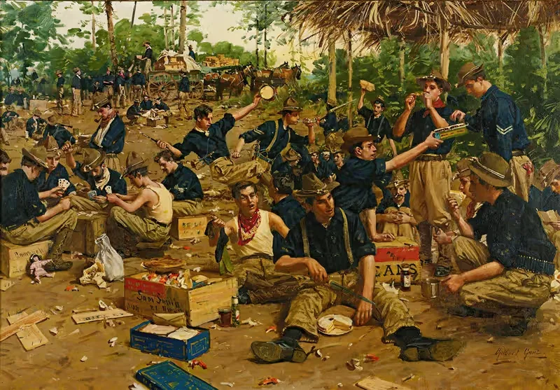 Рождество в лагере by Уильям Гилберт Гол — digital art print download