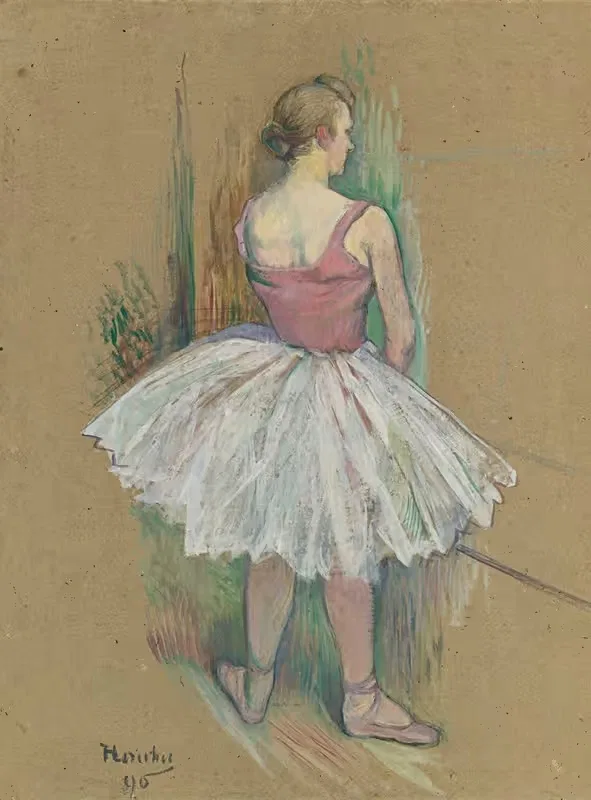 Танцовщица в полный рост, вид сзади by Анри де Тулуз-Лотрек, 1890 — digital art print download