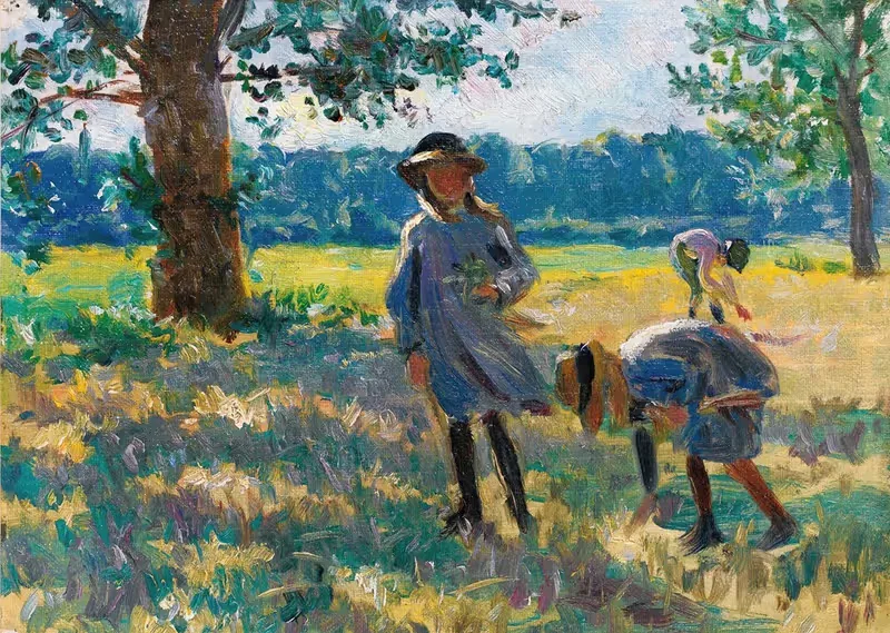 La Cueillette Des Fleurs by Henri Lebasque — digital art print download