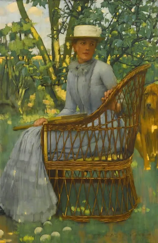 Этюд (отдых после игры) by Генри Герберт Ла Танг, 1889 — digital art print download