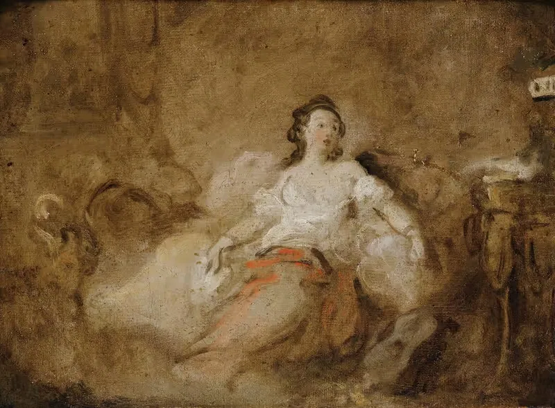Young Lady Wearing A Negligée In An Interior — Jean-Honoré Fragonard