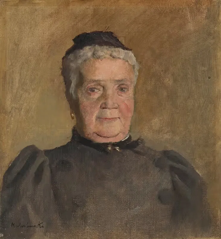 Portrait of Evelin Czóbel — Ladislav Mednyánszky