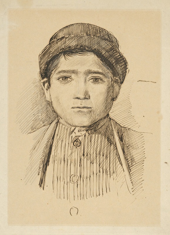 Portrait Study of a Boy in a Hat — Ladislav Mednyánszky