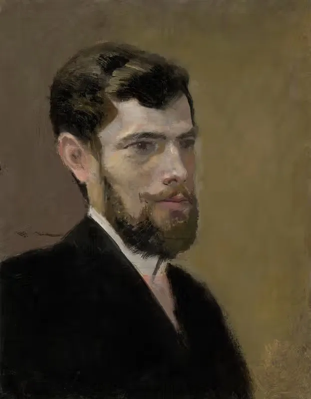 Study of a Bearded Man in a Black Suit — Ladislav Mednyánszky