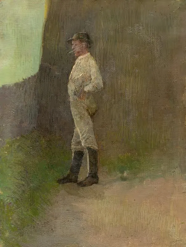 Study of a Standing Lad in the Boots — Ladislav Mednyánszky