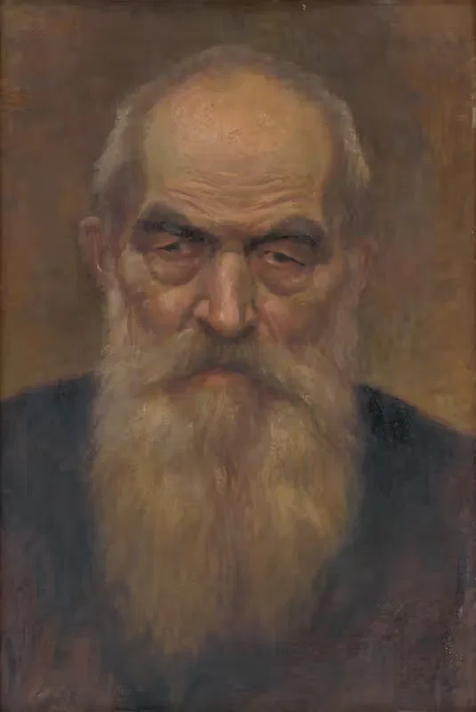 Эскиз головы старика с бородой by Ладислав Тресконь, 1920–1923 — digital art print download