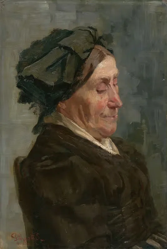 Study of a Seated Woman — Ľudovít Pitthordt