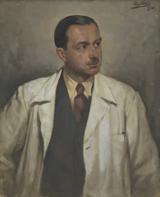 Мужчина в белом пальто by Виктор Кисс, 1938 — digital art print download