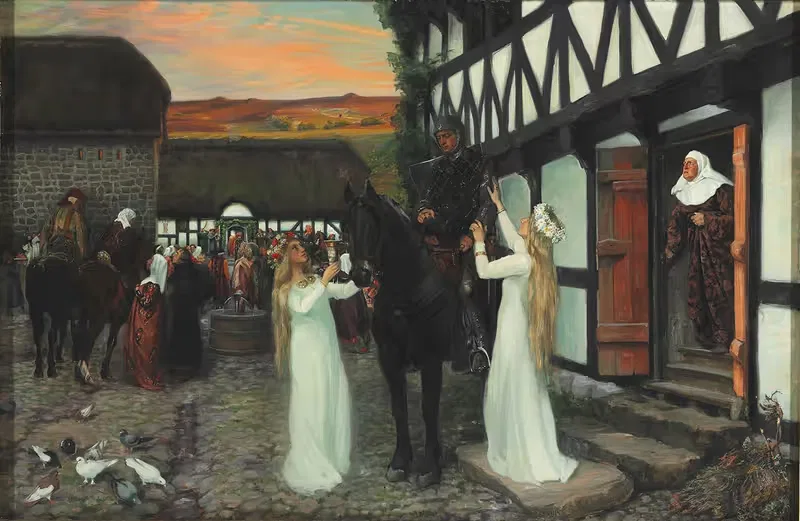 Ebbe Skammelsen In The Wedding Yard — Agnes Slott-Møller