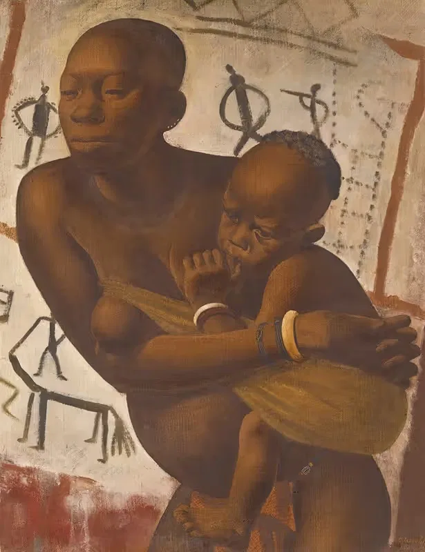 Banda Woman With Her Child — Alexandre Jacovleff