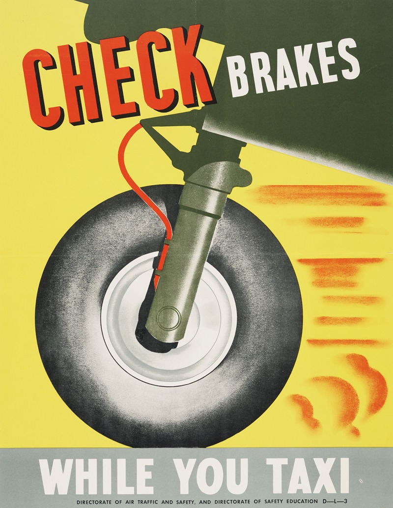 Check brakes while you taxi by Аноним — digital art print download