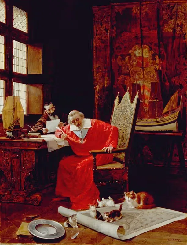 The Cardinal's Leisure — Charles Edouard Delort