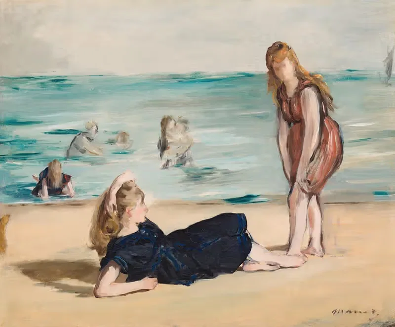 On the Beach by Édouard Manet — digital art print download